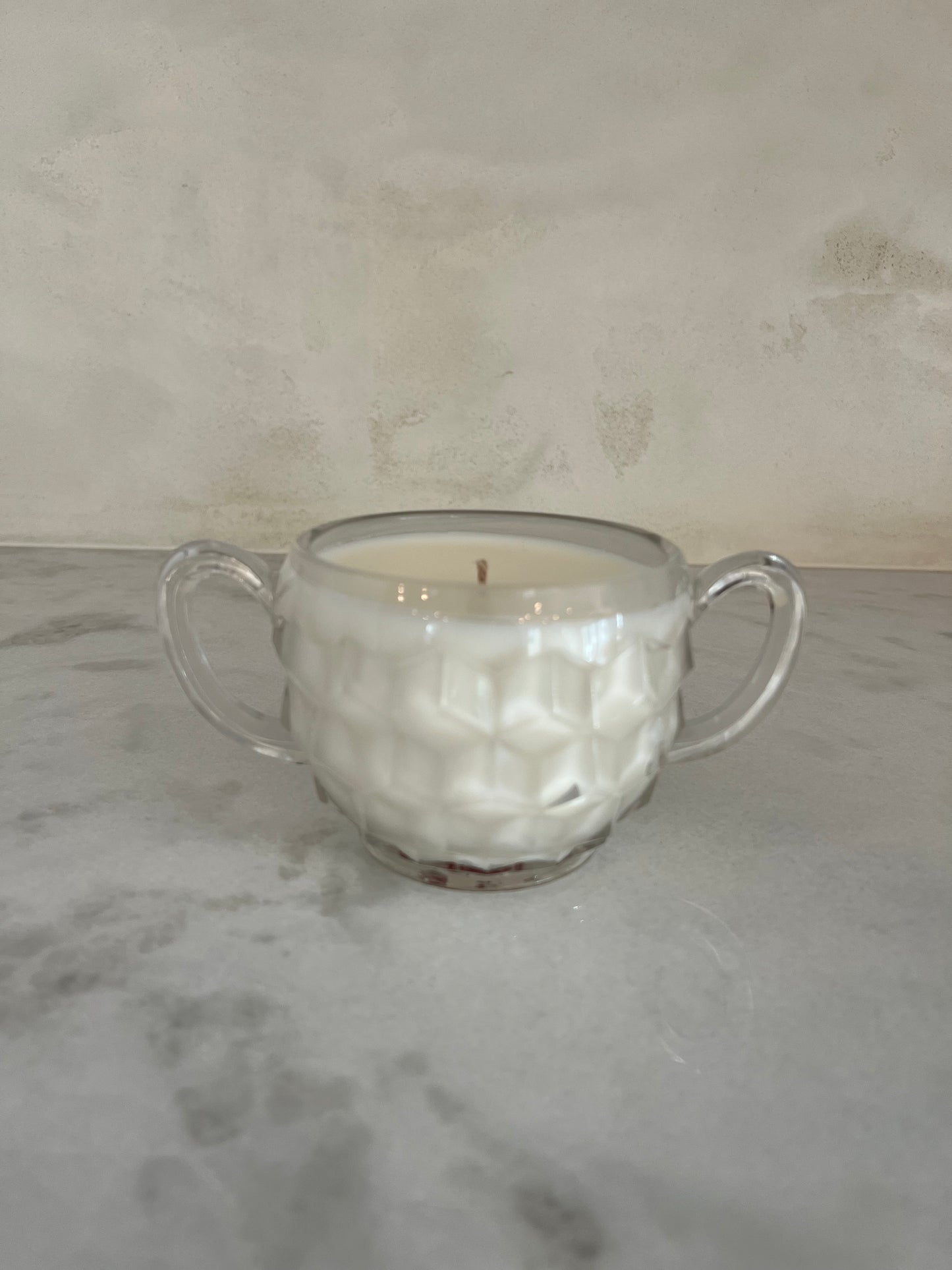 Vintage Crystal Cup Custom Candle
