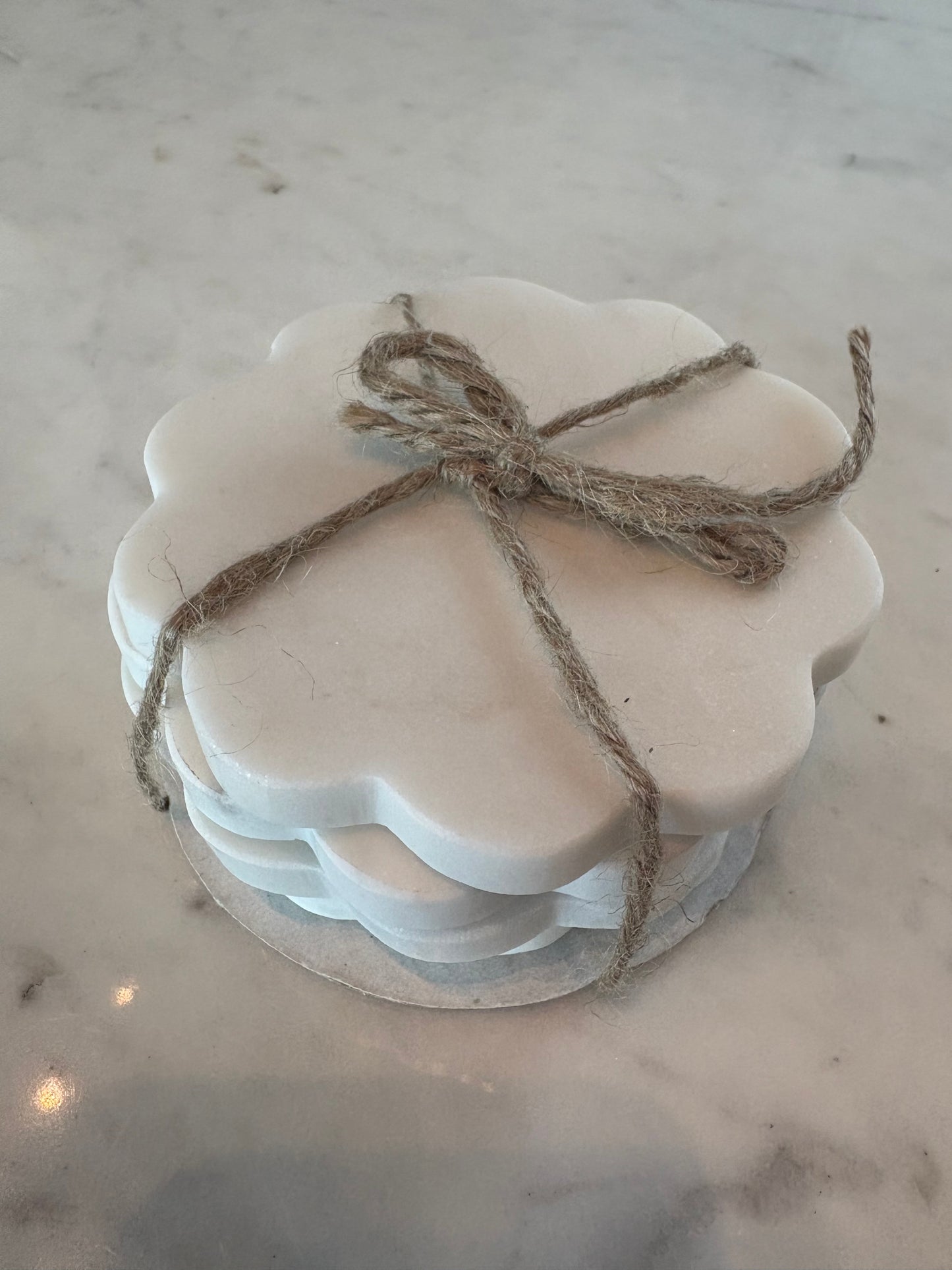 Marble Coaster, set of 4