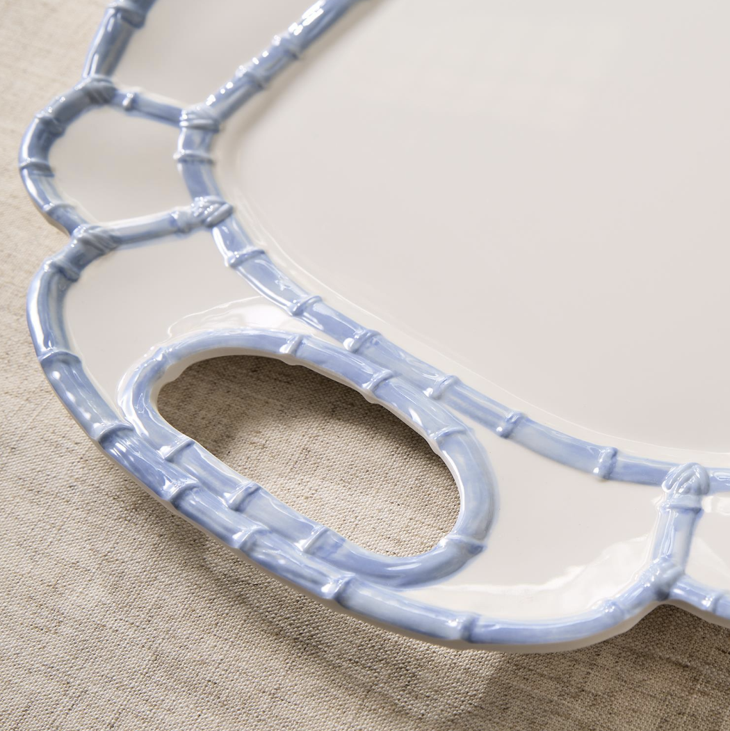 French Blue Bamboo Touch Platter