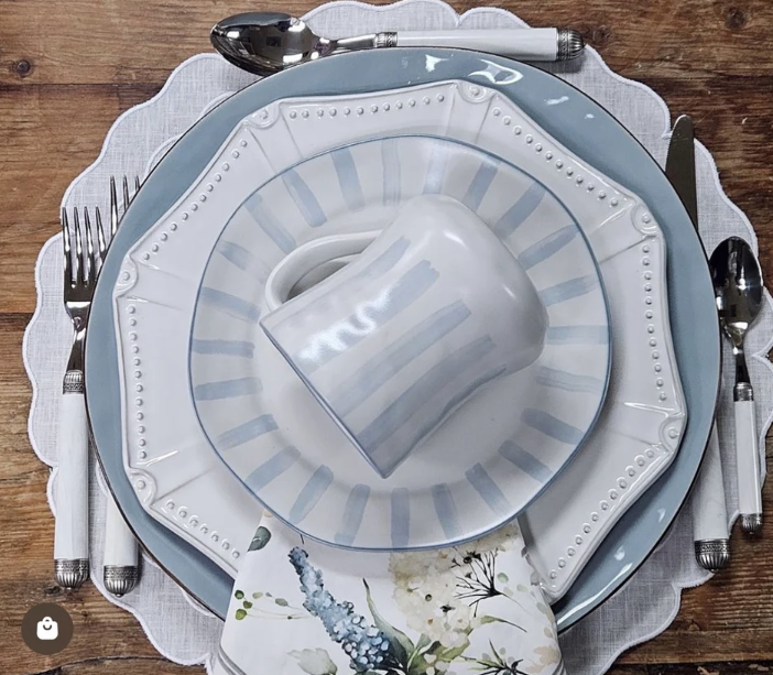 Azores Stripe Mug - Blue Lagoon