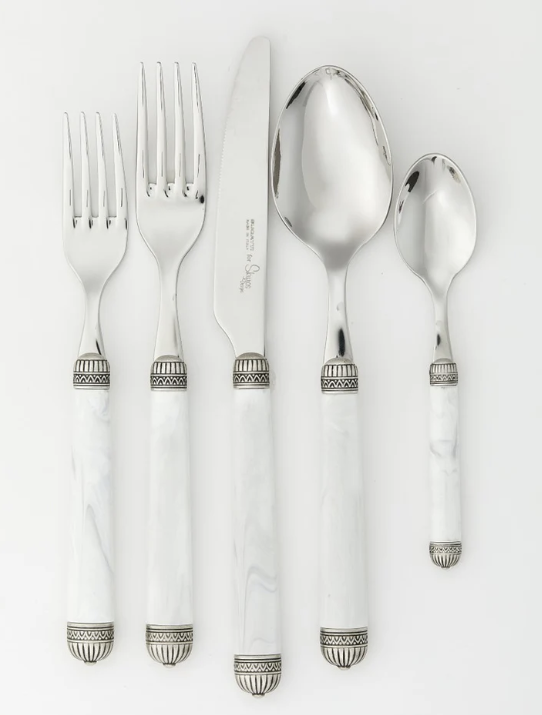 Nazare White 5 Piece Place Setting