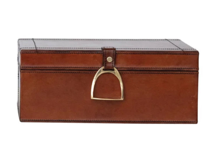 Large Nesting box with brass closures and flocked interior