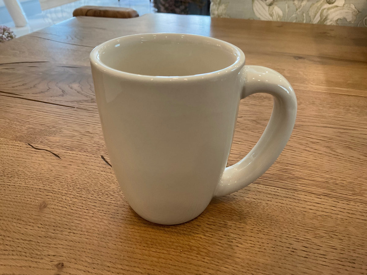 White coffee mug