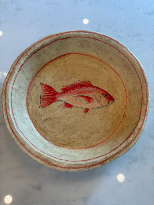 Small Red Fish bowl