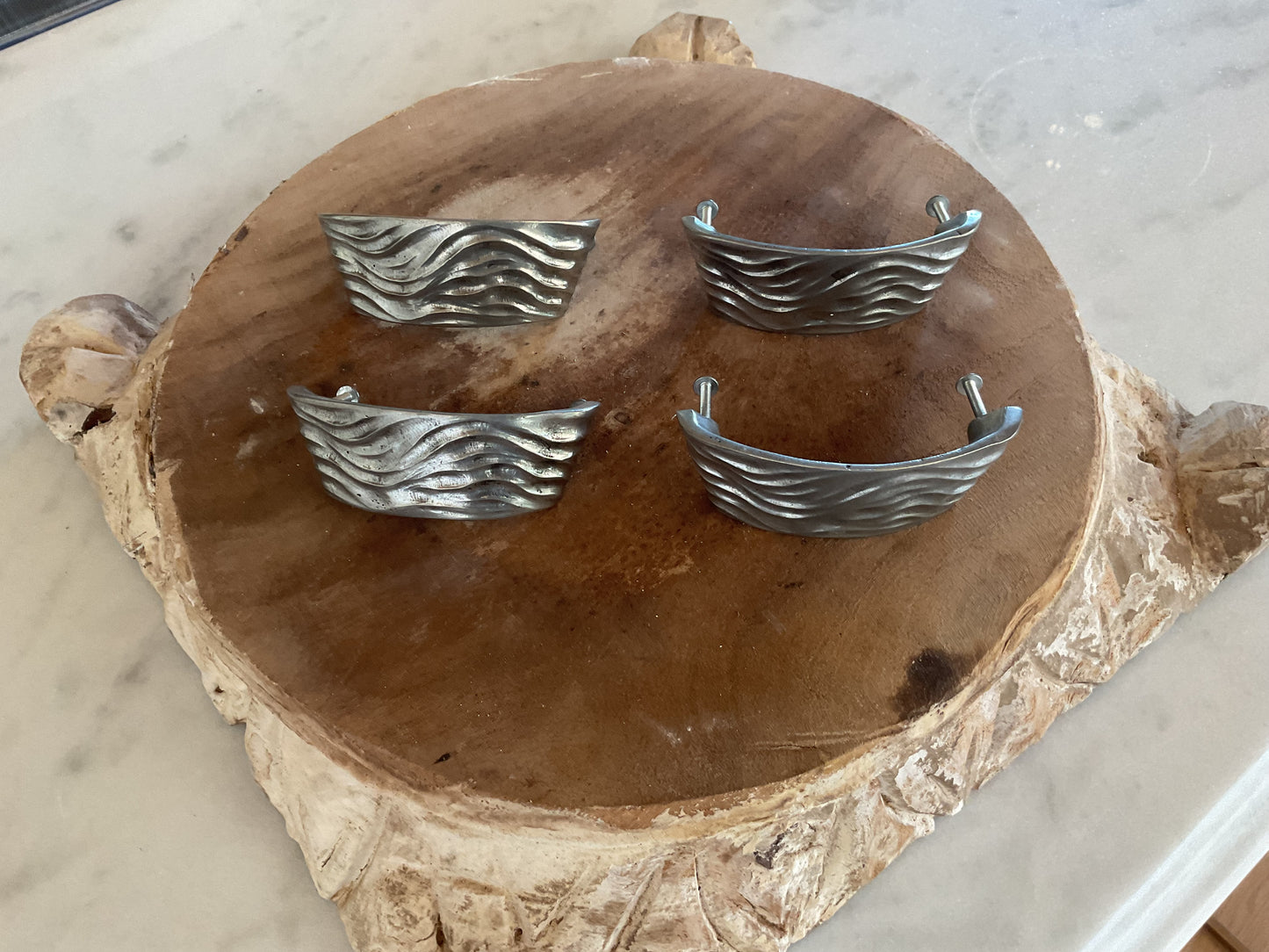 Pewter cup pull hardware