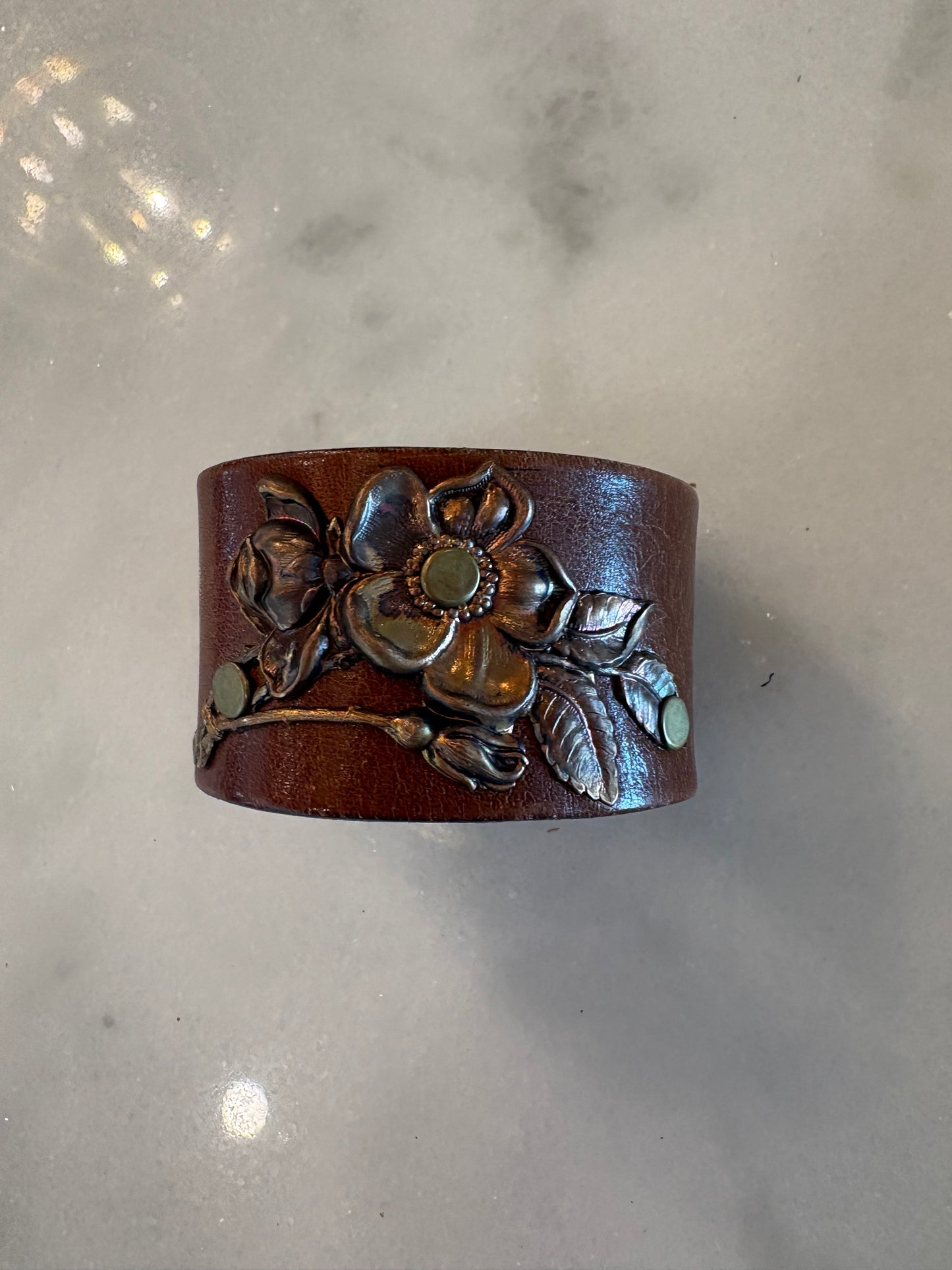 Leather cuffs, assorted designs