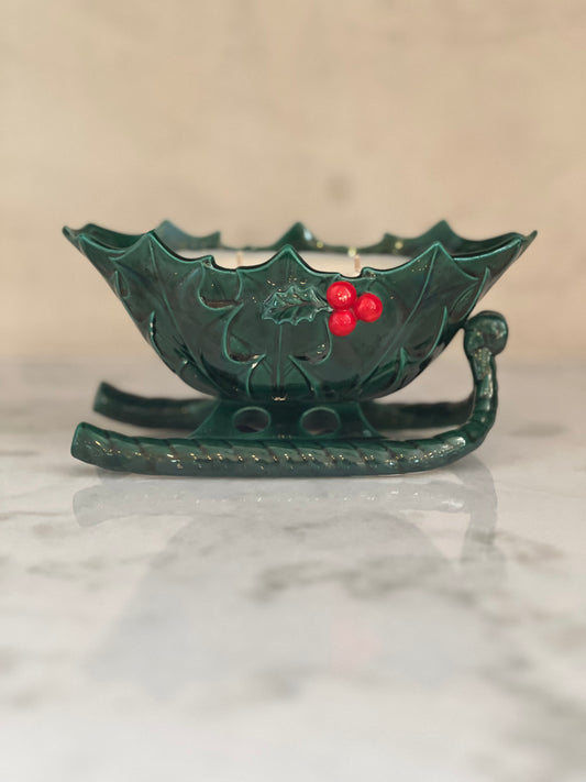 Vintage Sleigh Candle
