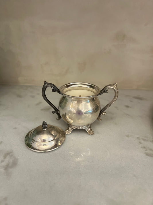 Vintage Silver Plated Sugar Candle
