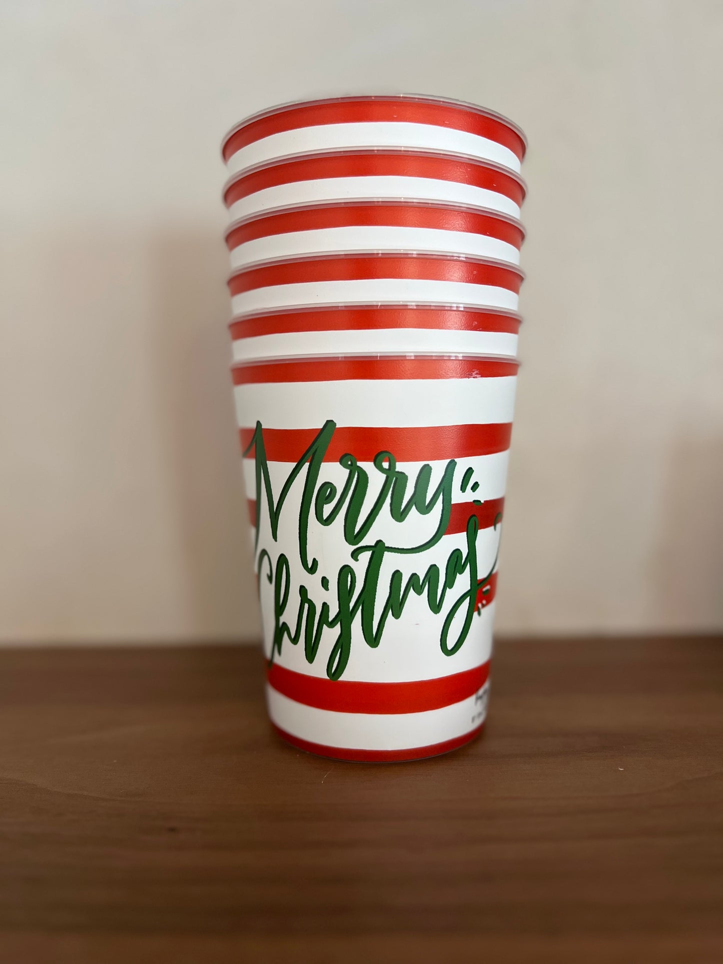 Merry Christmas Reusable Party Cups