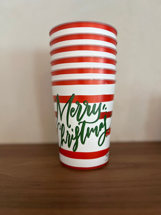Merry Christmas Reusable Party Cups