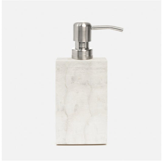 White shell soap dispenser