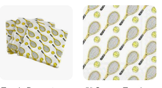 Tennis Cocktail Napkins