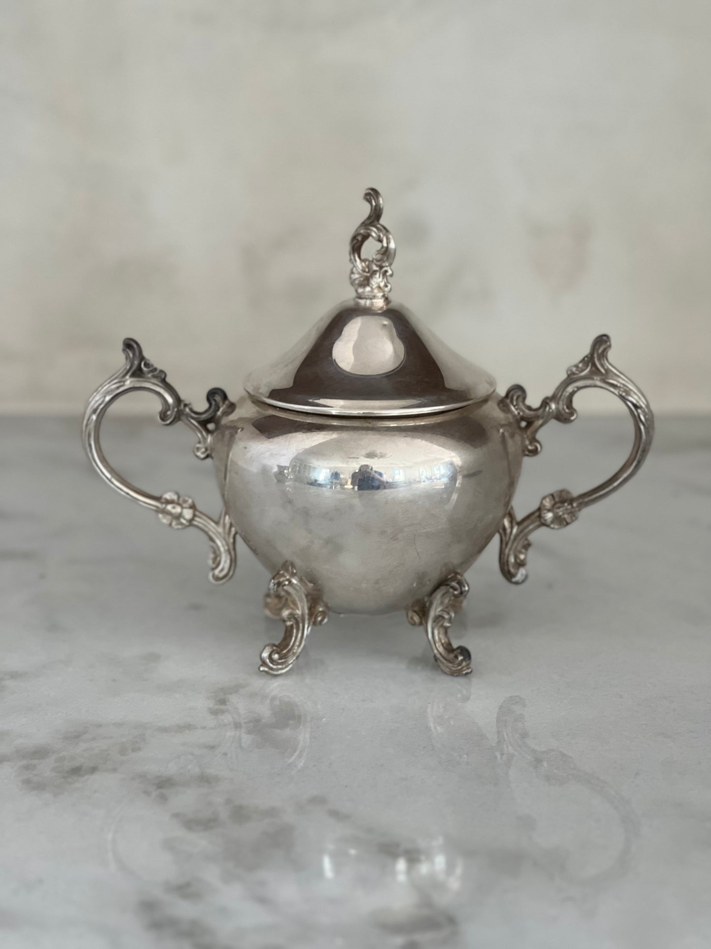 Vintage Silver Sugar Custom Candle