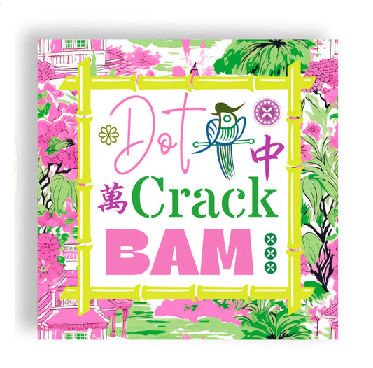 Mahjong Pink/Green Napkins