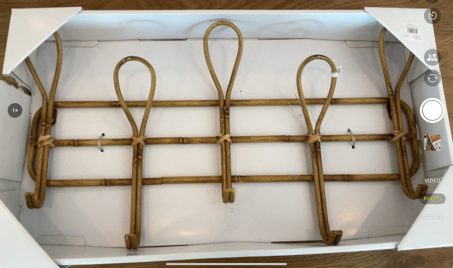 Bamboo wall hook