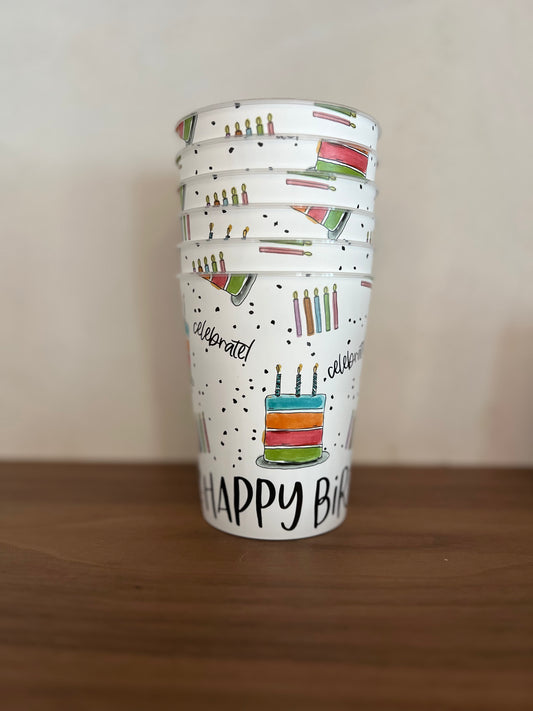 Birthday Reusable Party Cups