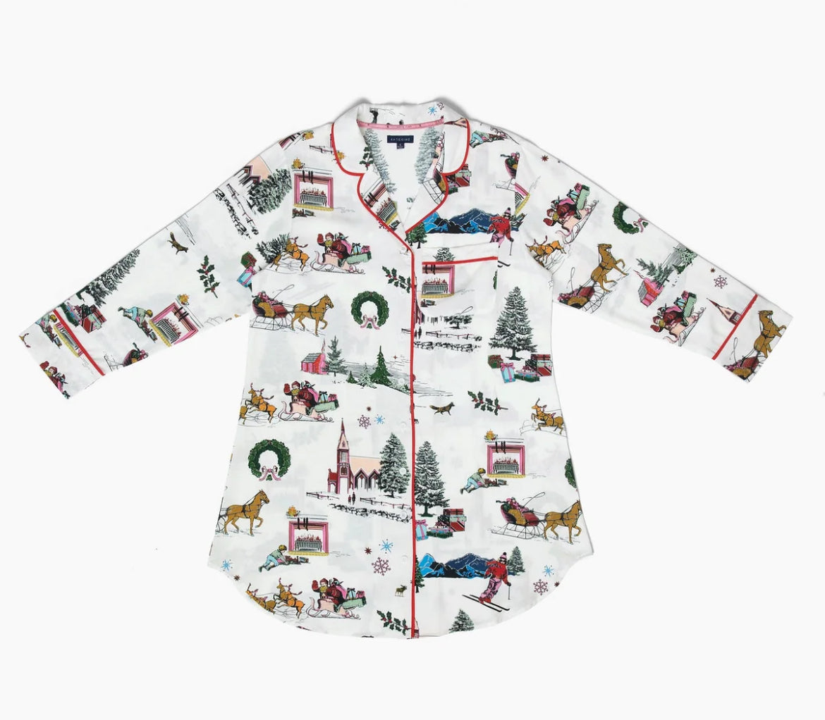 Holiday Toile Sleep Shirt
