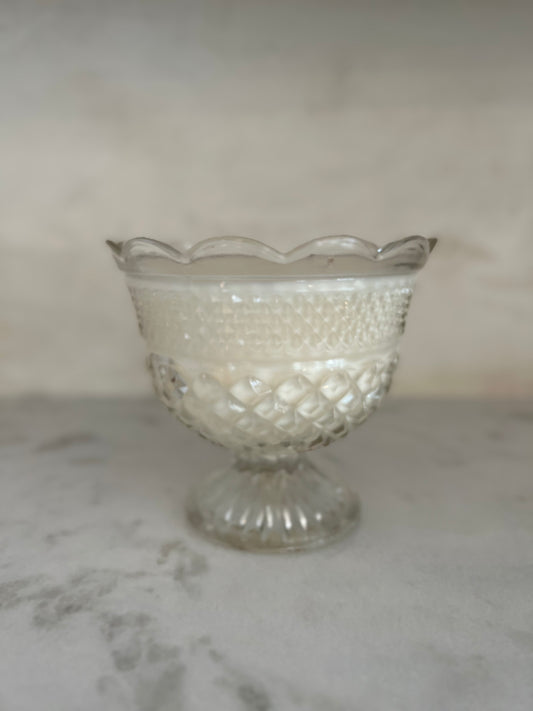 Vintage Crystal Trifle Bowl Custom Candle