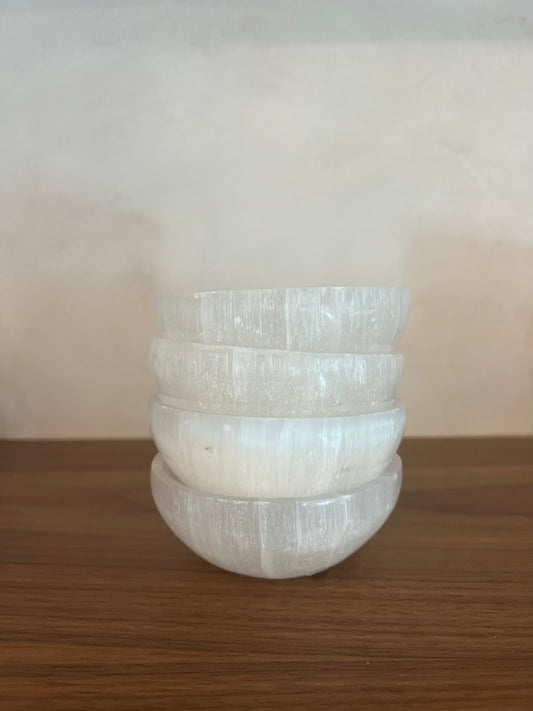 Selenite Bowl Round Bowl - large