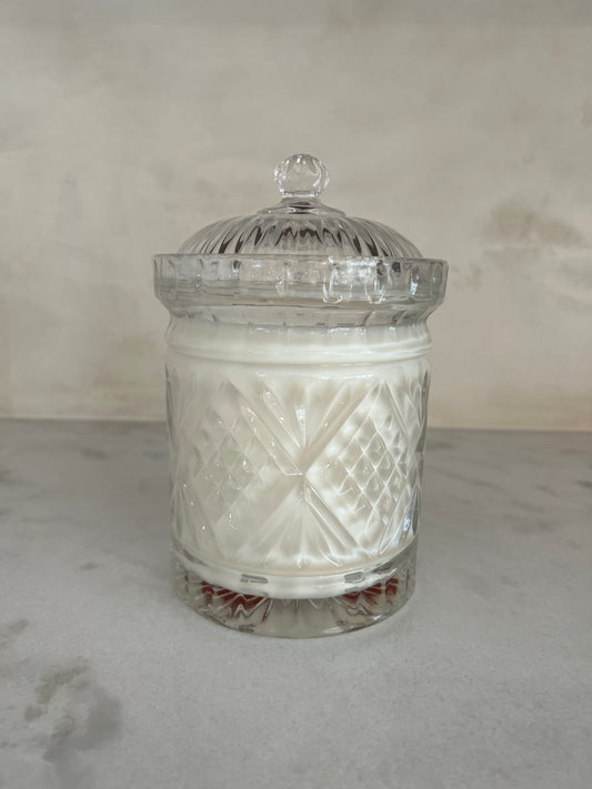 Vintage Crystal Custom Candy Jar Candle