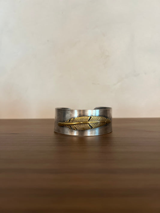 Silver Feather Cuff