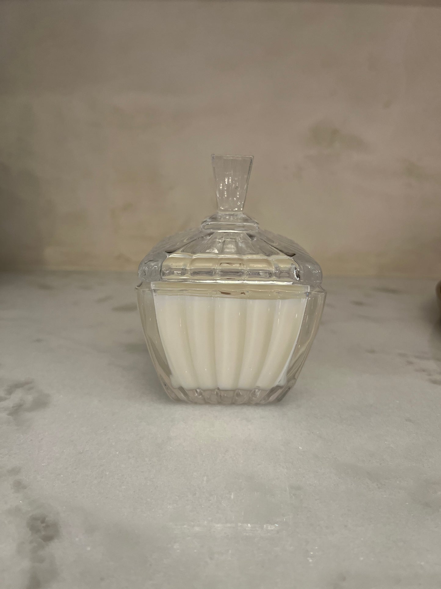 Vintage Square Crystal Candle