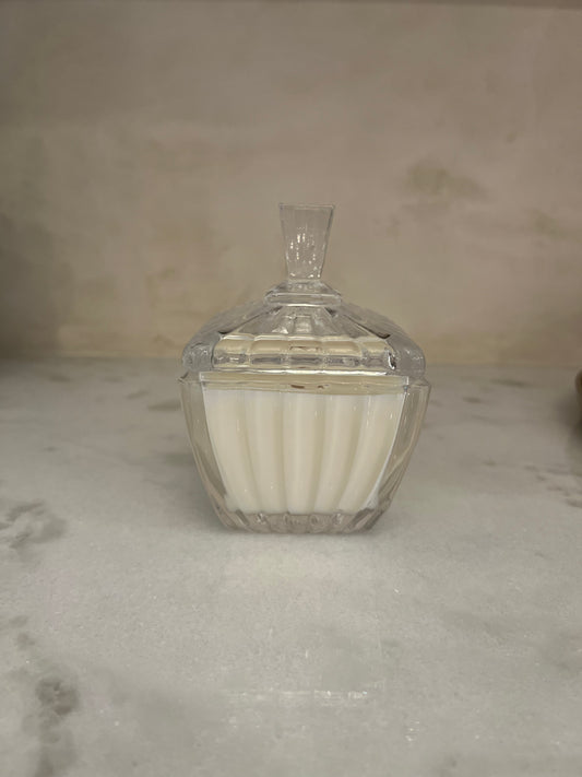 Vintage Square Crystal Candle