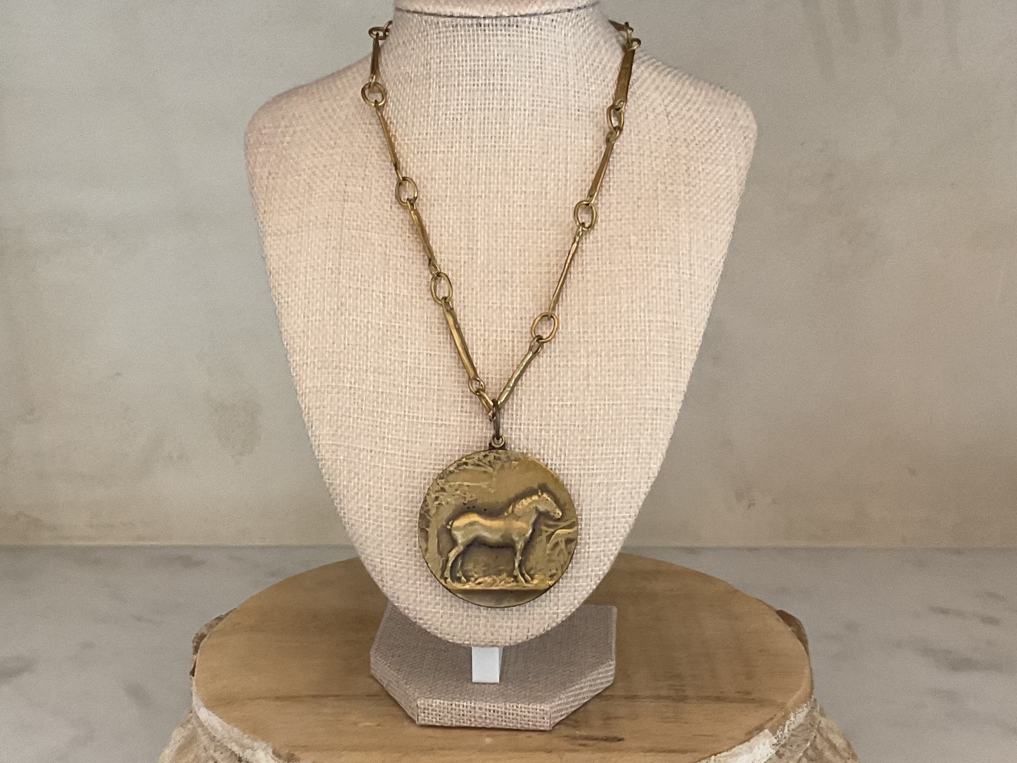 Horse Medallion Necklace
