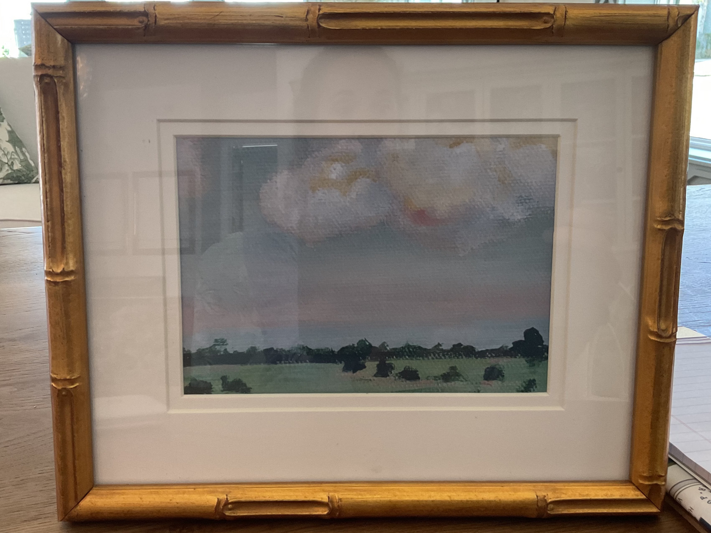 Dinner in the Hayfield signed art by Lauren Clyburn