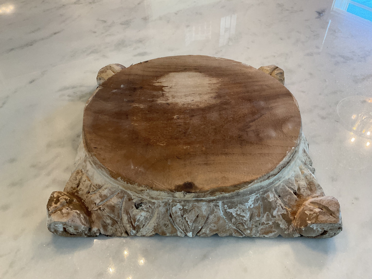 Large Decorative wood riser from Round Top