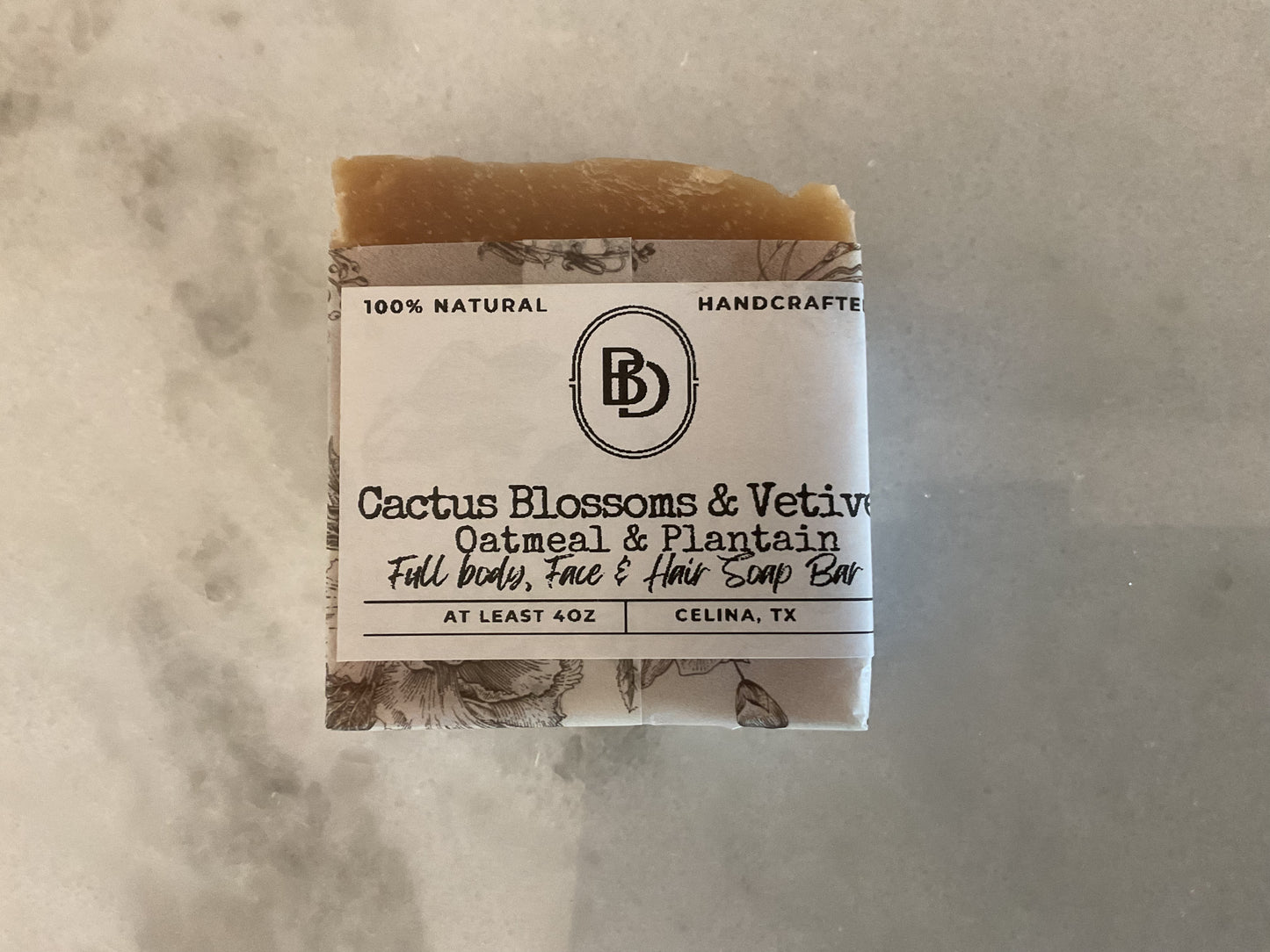 Cactus Blossoms & Vetiver Oatmeal & Plantain Soap