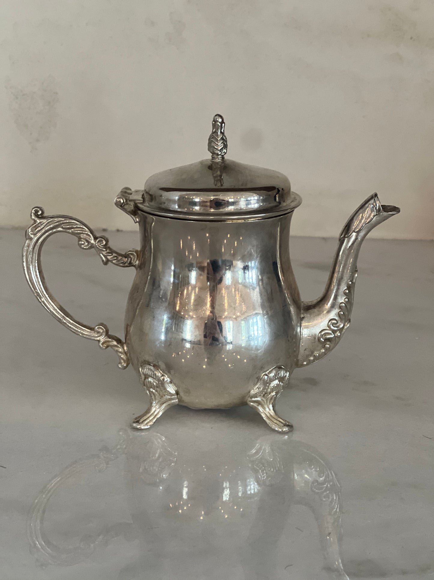 Vintage Silver Plated Creamer Custom Candle