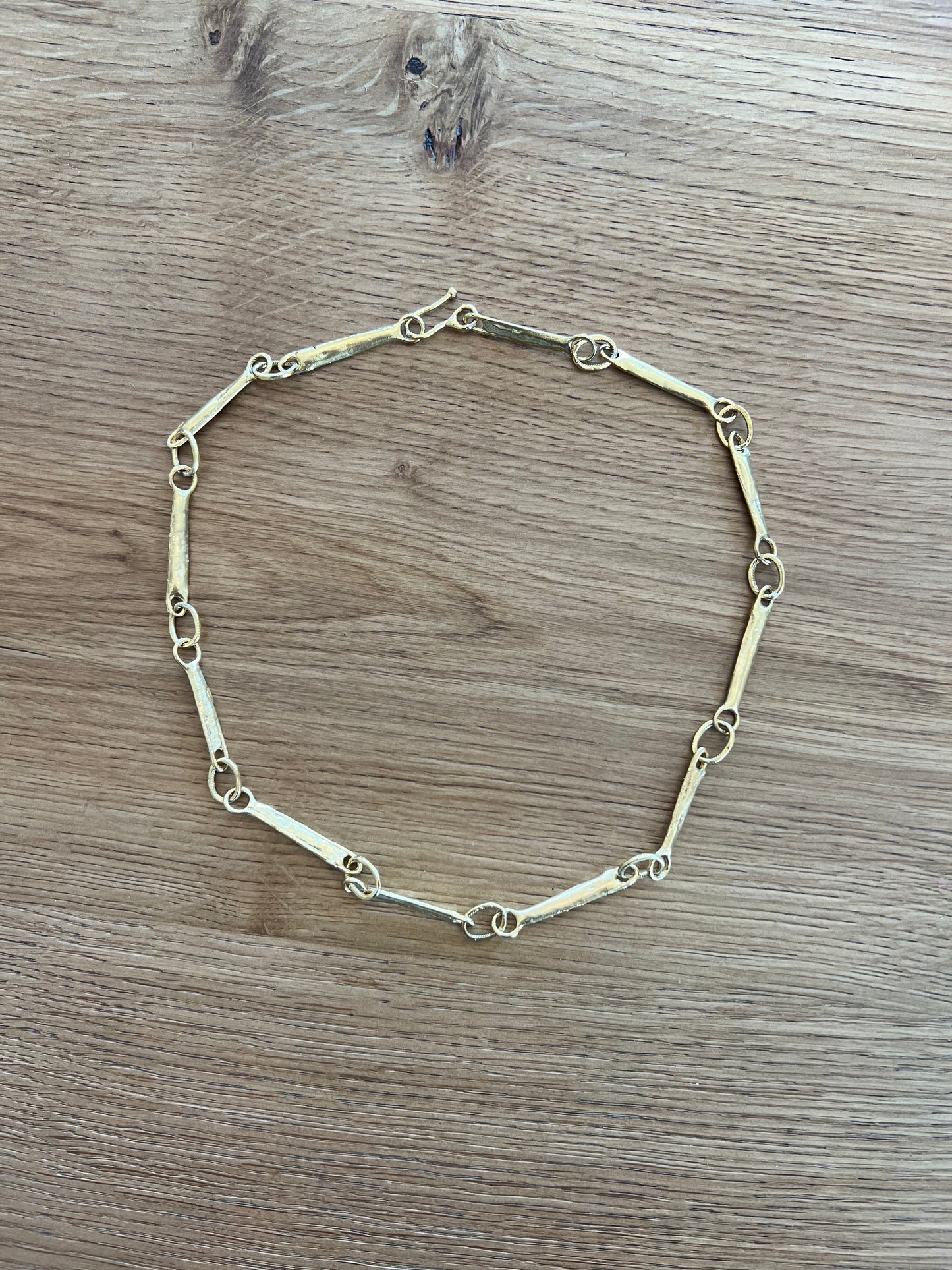 Unique Bridal Chain Brass Necklace