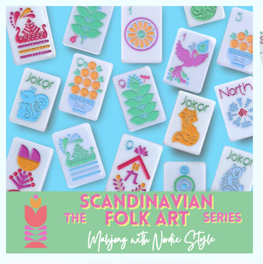 THE SCANDINAVIAN FOLK ART SERIES | Mahjong with Nordic Style