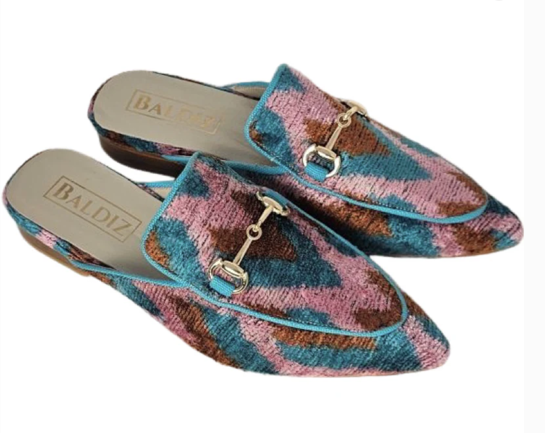 Olivia Slide Shoe - Velvet, Multi