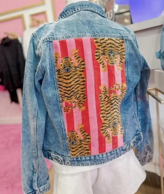Tiger Stripe Denim Jacket