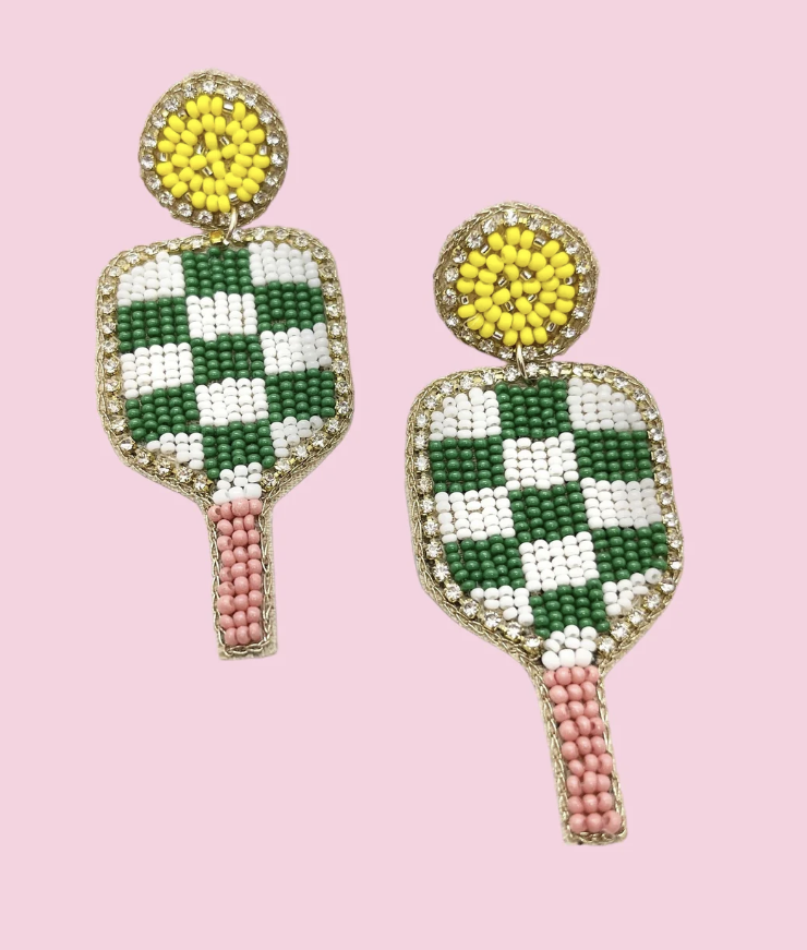 Pickleball Racquets Earring