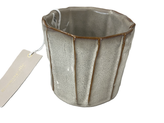 Stoneware Fluted Planter