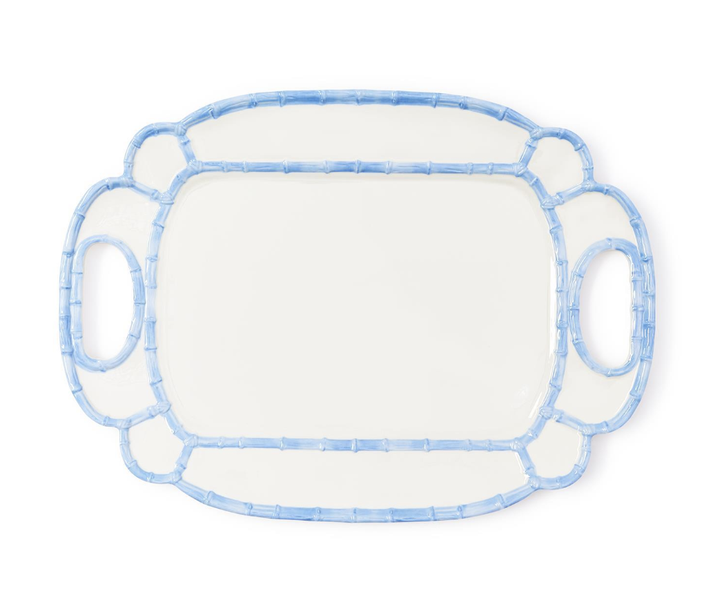 French Blue Bamboo Touch Platter