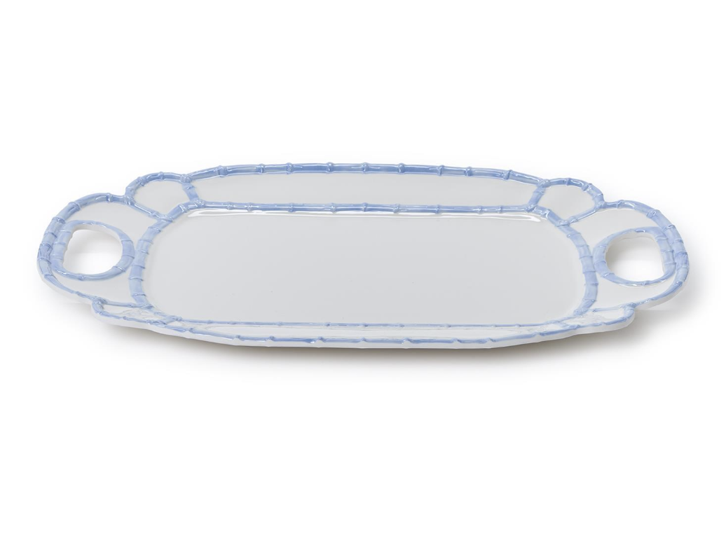 French Blue Bamboo Touch Platter
