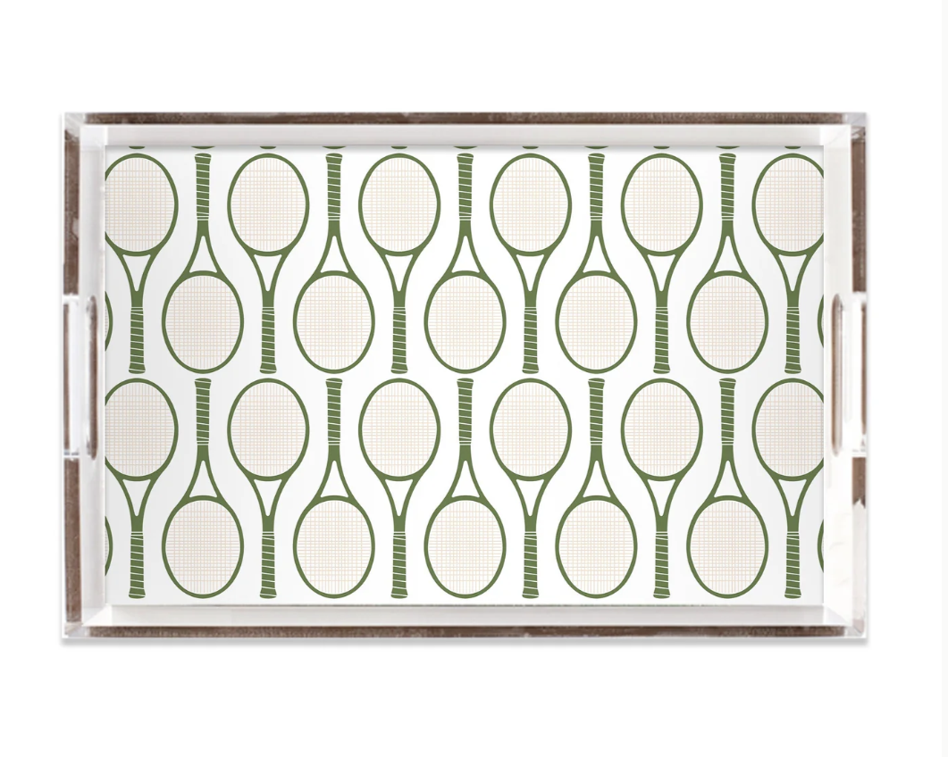 Tennis Time Lucite Tray