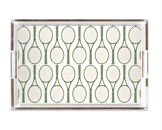 Tennis Time Lucite Tray