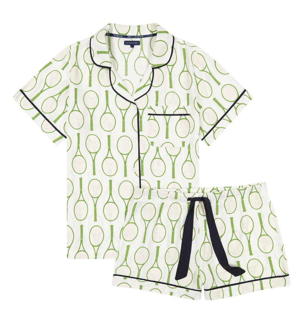 Tennis Time Pajama Shorts Set