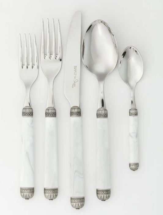 Nazare White 5 Piece Place Setting