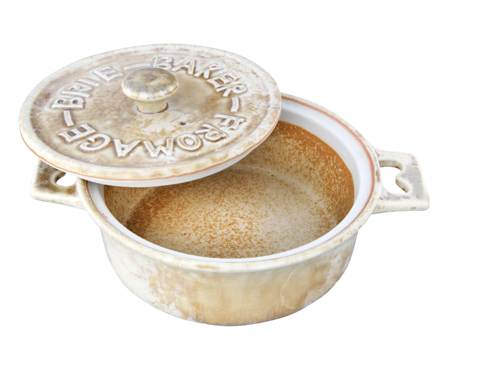 Small Brie Baker Pot and Bamboo Spreader