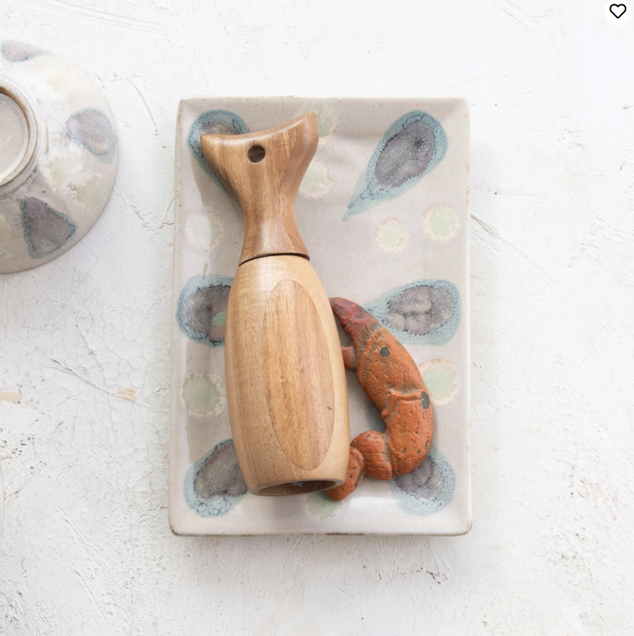 Hand-Painted Stoneware Platter