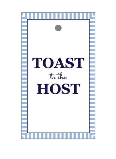 Toast to the Host Gift Tags