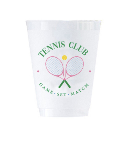 Tennis Club Shatterproof Cups