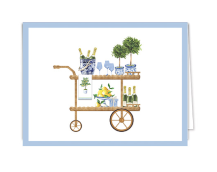 Bar Cart Folded Notecards