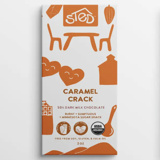 Caramel Crack Dark Milk Chocolate Bar